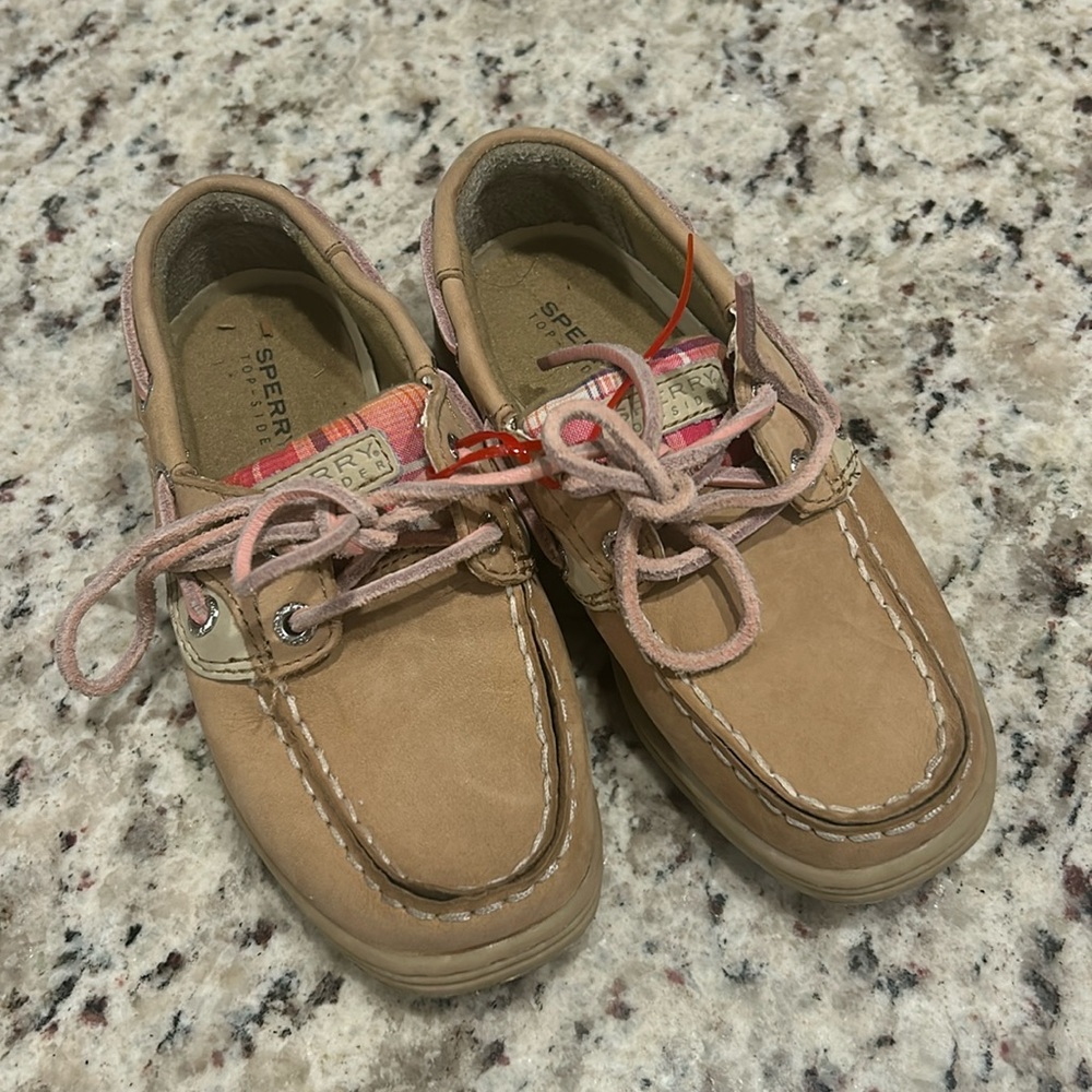 GUC Sperry Size 11 Toddler Girls boat shoes